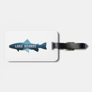 Étiquette À Bagage Lake George New York Fish