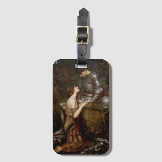 Étiquette À Bagage Lamia et le soldat par John William Waterhouse (Devant Vertical)