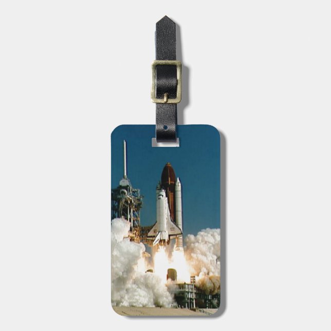 ÉTIQUETTE À BAGAGE LANCEMENT DE NAVETTE SPATIALE - PHOTO DE LA NASA (Devant Vertical)