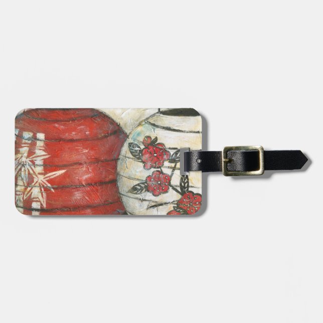 Étiquette À Bagage Lanternes chinoises de nouvelle année avec (Devant horizontal)