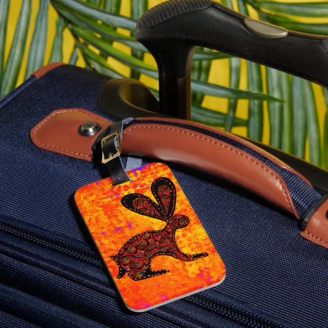 ÉTIQUETTE À BAGAGE LAPIN (Insitu Rectoal 1)