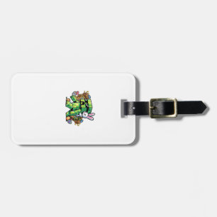 Étiquette À Bagage Lapin de Pâques Pixel Joueur Enfant Garçons 
