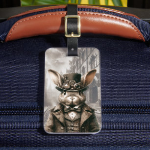 Étiquette À Bagage Lapin Steampunk à Londres 