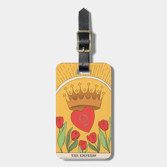 Étiquette À Bagage L'arcane principale carte de tarot Empress (Devant Vertical)