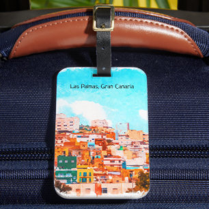 Étiquette À Bagage L'architecture colorée de Las Palmas Gran Canaria