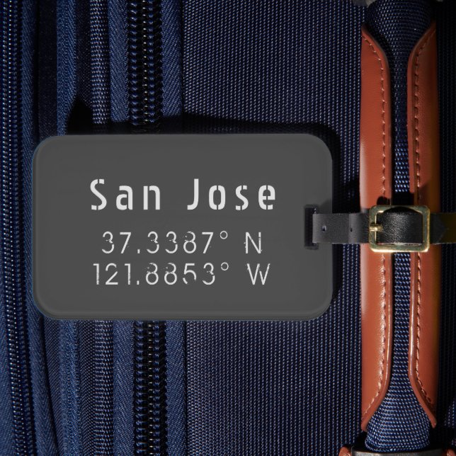 Étiquette À Bagage Latitude de San Jose (Insitu Rectoal 4)