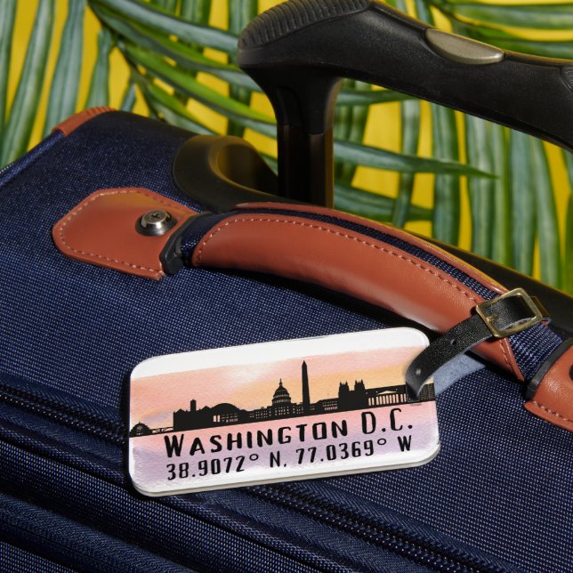 Étiquette À Bagage Latitude et longitude de la ligne Skyline de Washi (Insitu Rectoal 3)