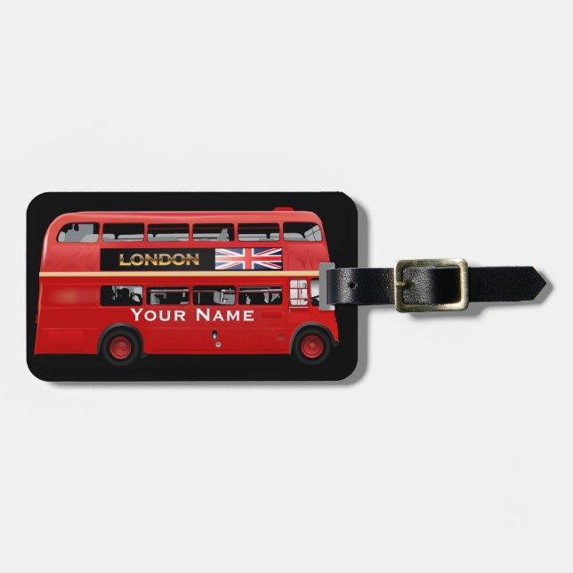 Étiquette À Bagage L'autobus de Londres (Devant horizontal)