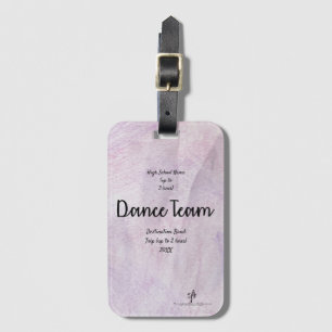 Étiquette À Bagage Lavender Delite Dance Team Band Trip