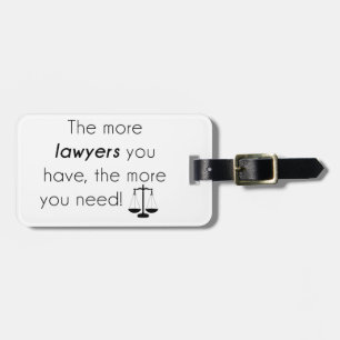 Étiquette À Bagage Lawyer humour