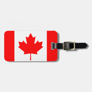 Étiquette À Bagage Le bagage canadien de drapeau étiquette pour des