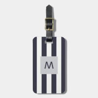 Le blanc bleu élégant barre le monogramme