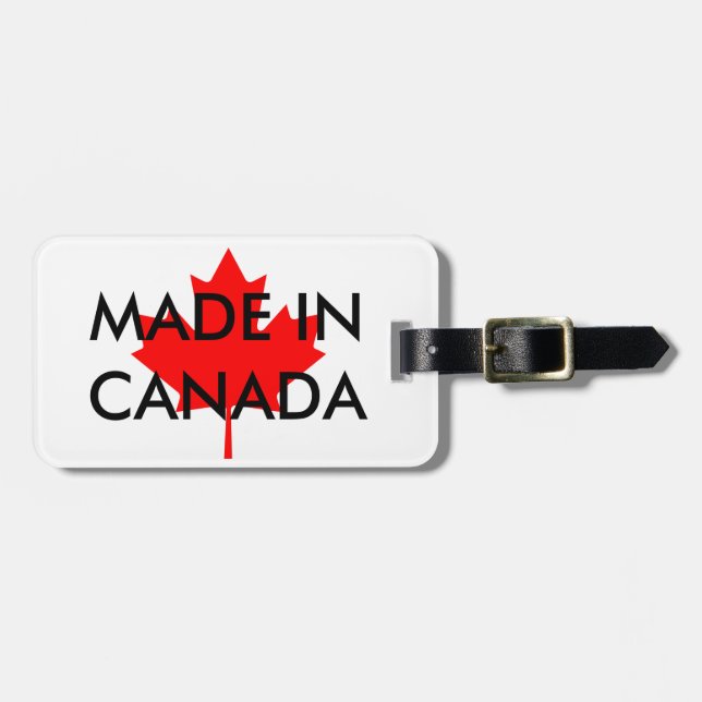 Étiquette À Bagage Le CANADA a personnalisé l'étiquette de bagage (Devant horizontal)