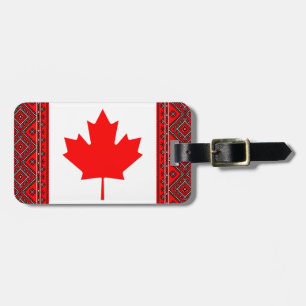 Étiquette À Bagage Le Canada Ukraine marque l'étiquette de bagage