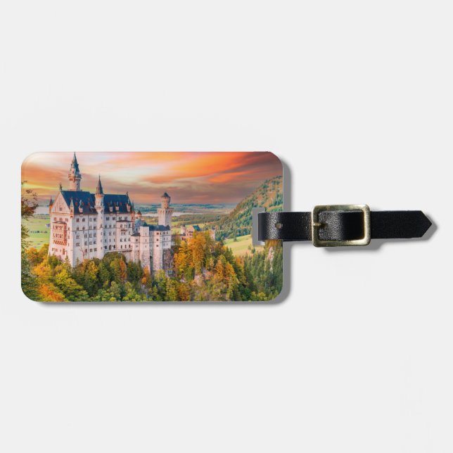 Étiquette À Bagage Le château de Neuschwanstein (Devant horizontal)