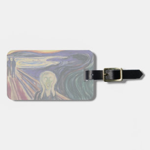 Étiquette À Bagage Le cri d'Edvard Munch, l'expressionnisme Vintage