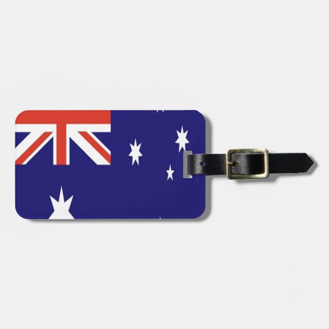 Étiquette À Bagage Le drapeau de l'Australie (Devant horizontal)