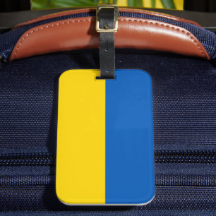 Étiquette À Bagage Le drapeau de l'Ukraine