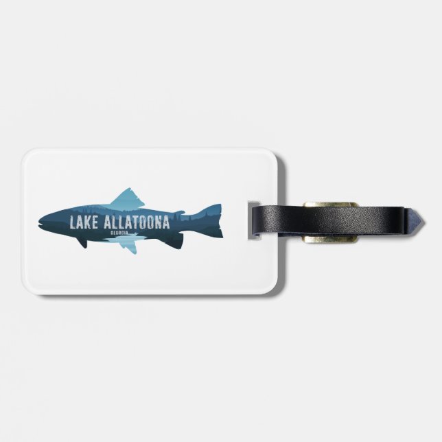 Étiquette À Bagage Le lac Allatoona Georgia Fish (Dos horizontal)