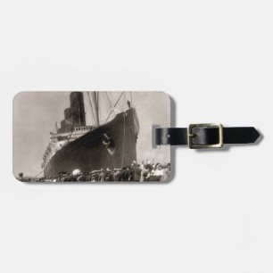 Étiquette À Bagage Le Lusitania de RMS arrive New York City 1907