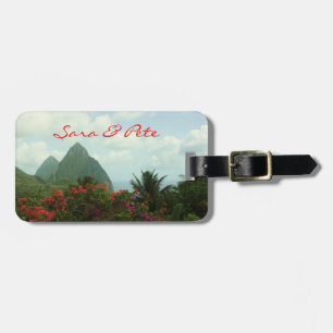 Étiquette À Bagage Le paradis tropical personnalisent des étiquettes