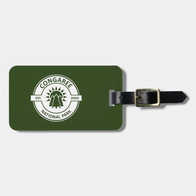 Étiquette À Bagage Le Parc national de Congaree (Devant horizontal)