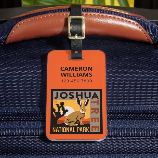 Étiquette À Bagage Le Parc national de Joshua Tree | Jacklapin (Insitu Rectoal 2)