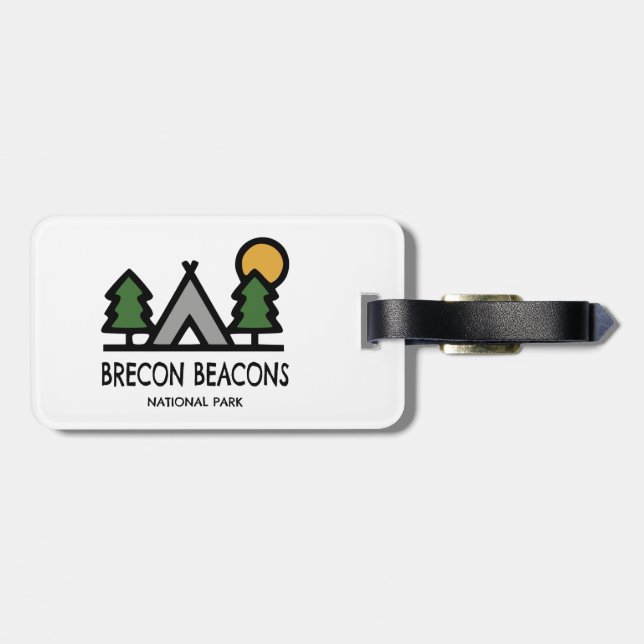 Étiquette À Bagage Le Parc national des Brecon Beacons (Dos horizontal)