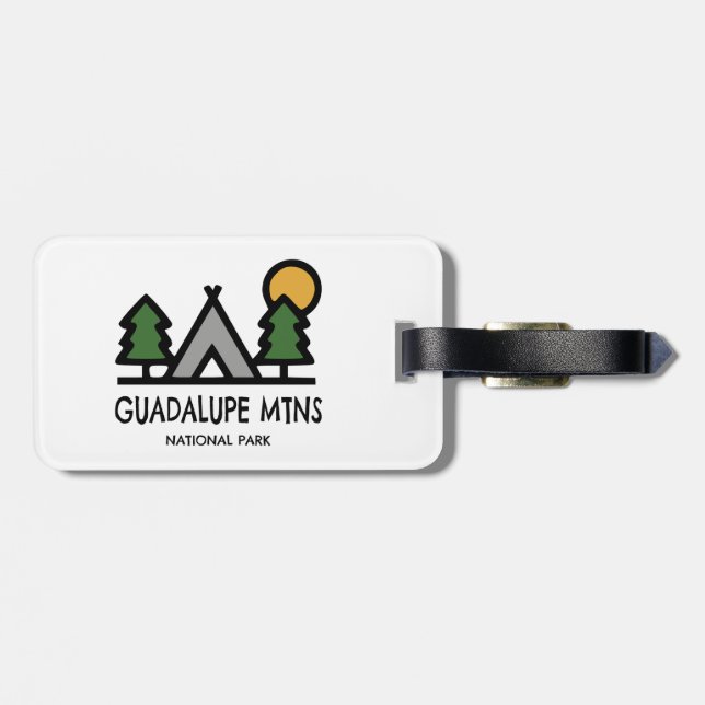 Étiquette À Bagage Le Parc national des Monts Guadalupe (Dos horizontal)