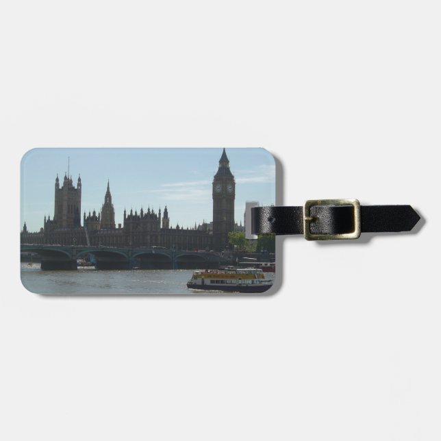 Étiquette À Bagage Le Parlement et Big Ben (Devant horizontal)