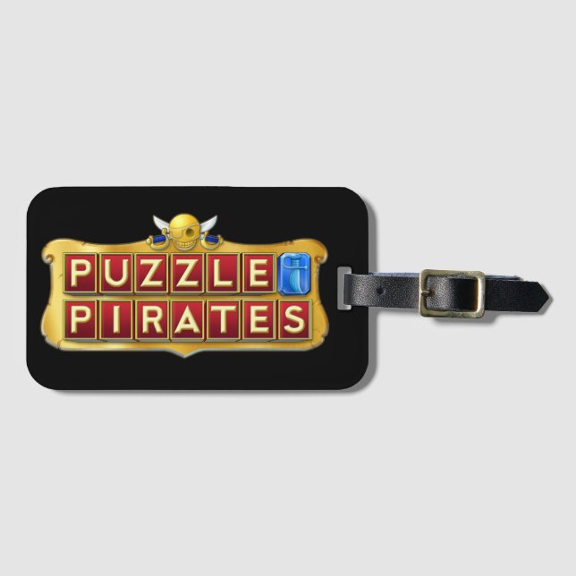 Étiquette À Bagage Le puzzle pirate l'étiquette de bagage (Devant Horizontal)