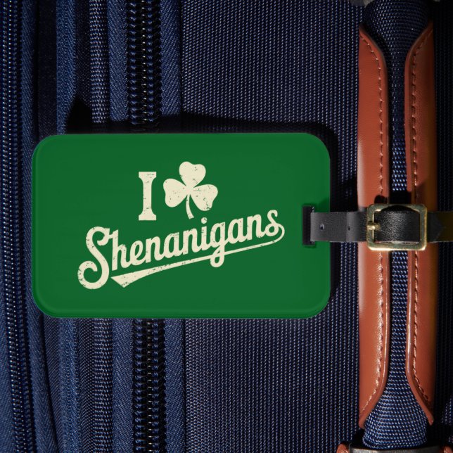 Étiquette À Bagage Le Shamrock de Green Funny Irish Patty Saint Patri (Insitu Rectoal 4)