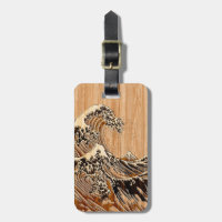 Le style en bois en bambou de grande vague de