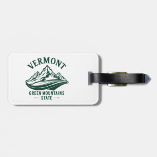 Étiquette À Bagage Le Vermont, l'État de Green Mountain