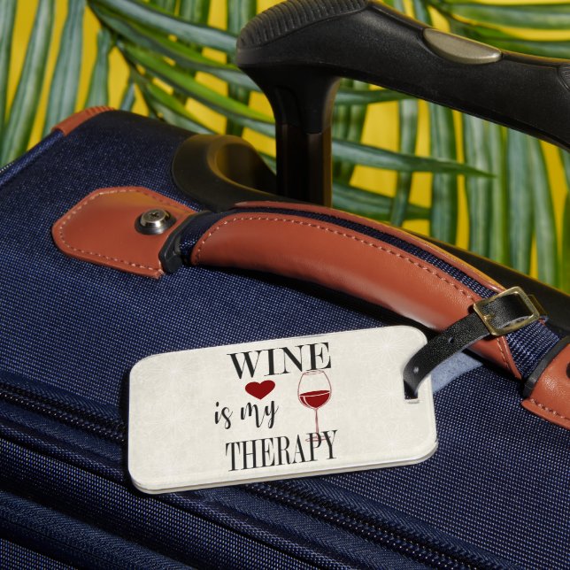 Étiquette À Bagage Le vin est mon étiquette de bagage thérapeutique (Insitu Rectoal 3)