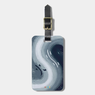 Étiquette À Bagage L'eau et le feu sont comme Yin et Yang en harmonie