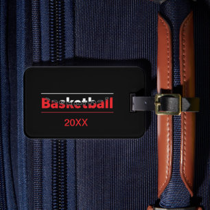 Étiquette À Bagage Lecteur de basket-ball - Arche géométrique minimal