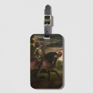 Étiquette À Bagage L'empereur Charles V à cheval (par Titien)