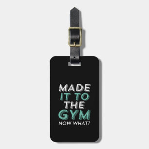 Étiquette À Bagage L'Entraînement De Fitness Drôle A Fait À La Salle