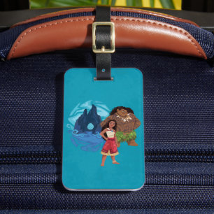 Étiquette À Bagage Les Aventures de Moana et Maui en Océanie