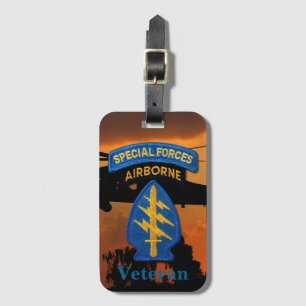 Étiquette À Bagage Les Berets verts du groupe des Forces spéciales SF