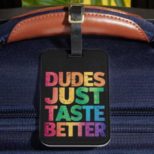 Étiquette À Bagage Les mecs Goûtent juste un meilleur Gay pride déses