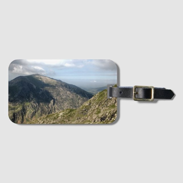 ÉTIQUETTE À BAGAGE LES MONTAGNES SOIGNÉES (Devant Horizontal)