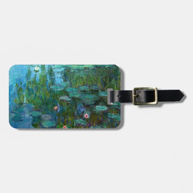 Étiquette À Bagage Les nymphéas de Claude Monet (Devant horizontal)