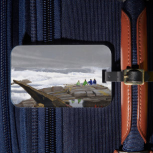 Étiquette À Bagage Les Observateurs de Vagues