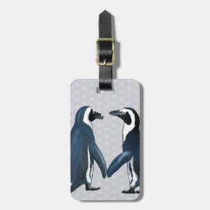 Étiquette À Bagage Les pingouins amoureux