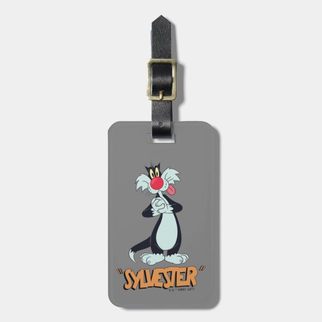Étiquette À Bagage Les rires rétro de LOONEY TUNES™| SYLVESTER™ (Devant Vertical)