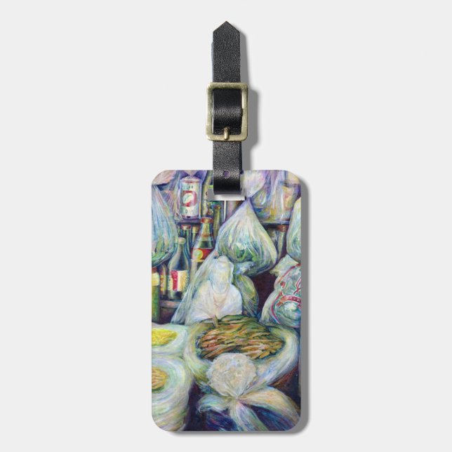 Étiquette À Bagage Les saveurs séchées au soleil de Singapour (Devant Vertical)