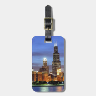 Étiquette À Bagage Les toits de Chicago du Planétarium Adler