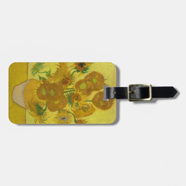Étiquette À Bagage Les tournesols de Van Gogh (Devant horizontal)